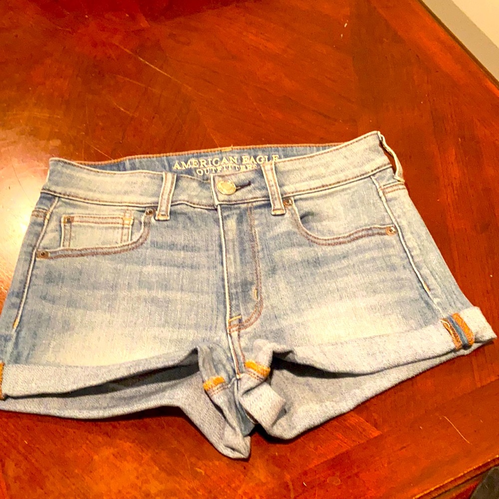 American eagle mid rise jeans shorts